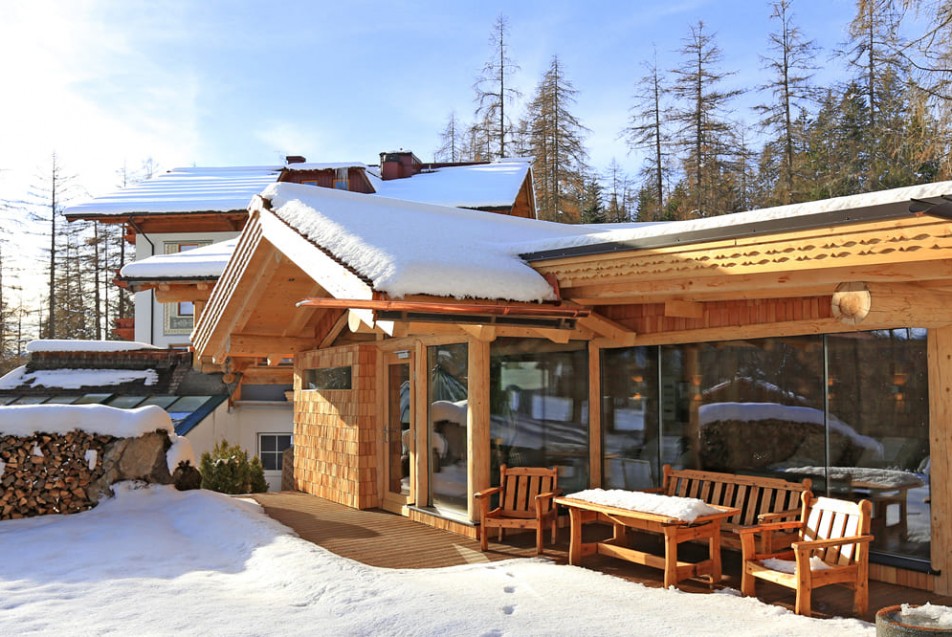 Saunahütte im Hotel Lärchenhof